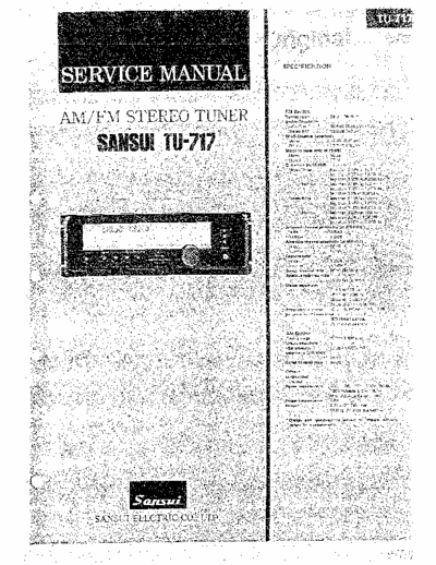 Sansui TU717 tuner