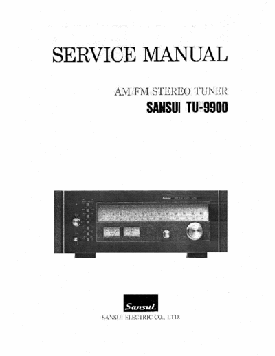 Sansui TU9900 tuner