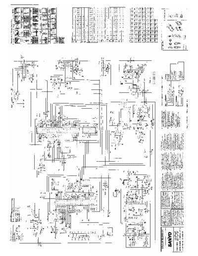 Sanyo 21MT2, C21ES35 Schematic for the Sanyo 21MT2 (C21ES35) television set.