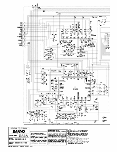 Sanyo CE28CH2-C Schematics