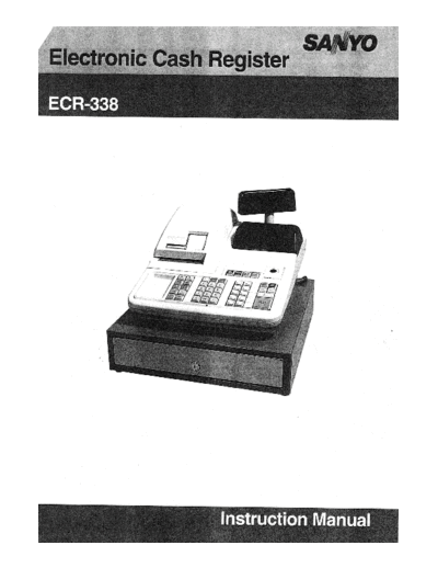 Sanyo ECR-338 Partial Owners Manual