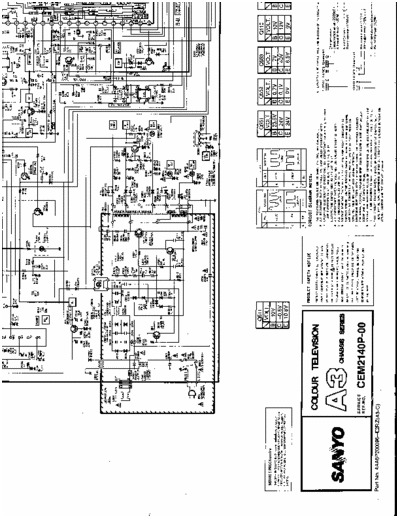 Sanyo CEM 6022P Service ref. no. CEM2140P-00