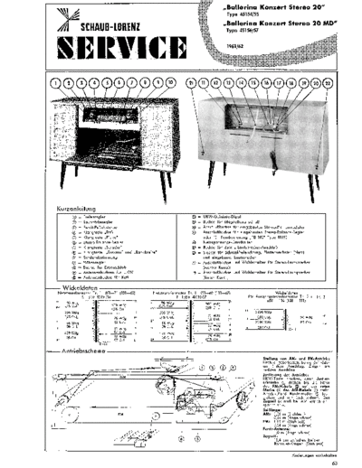 Schaub-Lorenz Ballerina Konzert Stereo 20 service manual