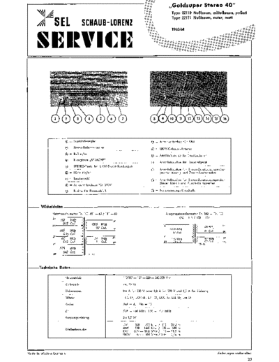Schaub-Lorenz Goldsuper Stereo 40 service manual