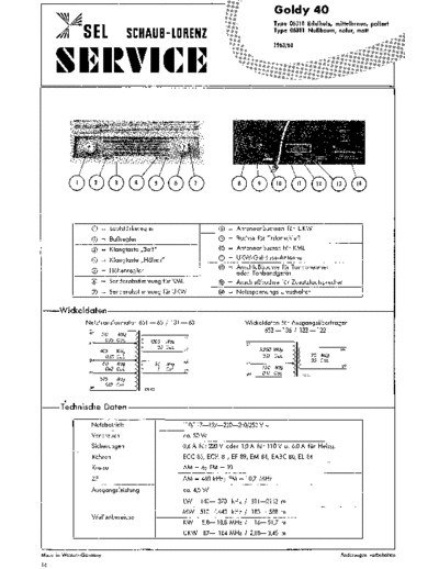 Schaub-Lorenz Goldy 40 service manual
