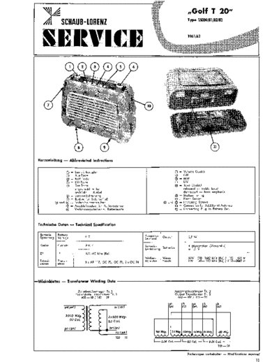 Schaub-Lorenz Golf T20 service manual