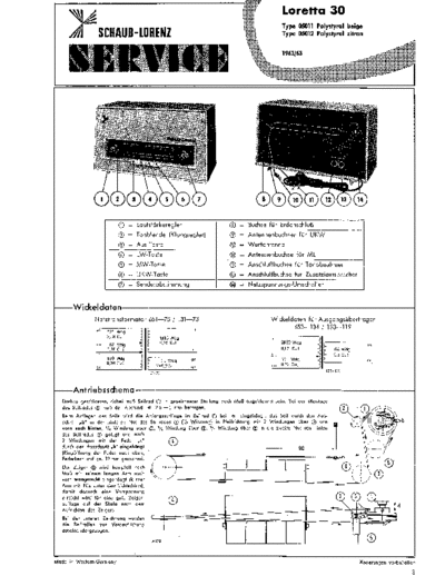 Schaub-Lorenz Loretta 30 service manual