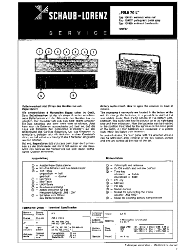 Schaub-Lorenz Polö 70 L service manual