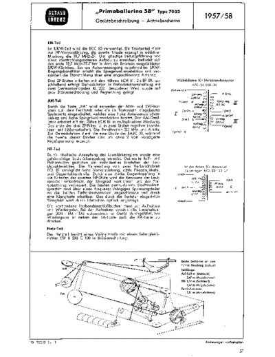 Schaub-Lorenz Primabellerina 58 service manual