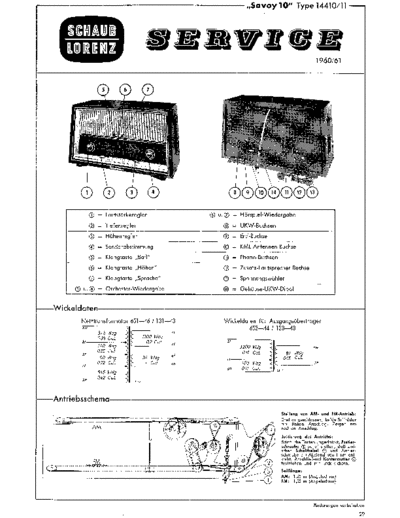 ITT Schaub-Lorenz Savoy 10 service manual