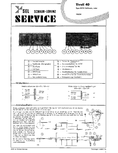Schaub-Lorenz Tivoli 40 service manual