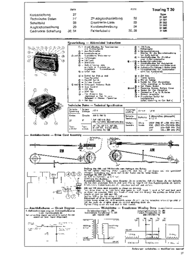 Schaub-Lorenz Touring T 30 service manual