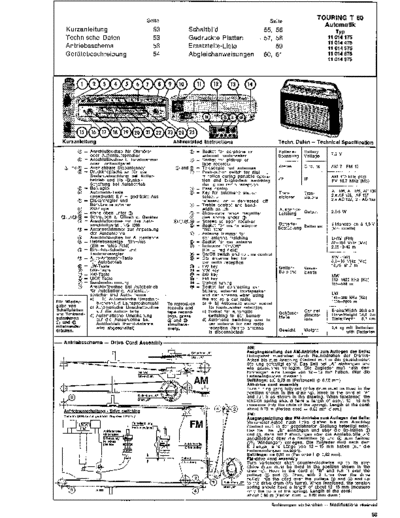 Schaub-Lorenz Touring T 60 service manual