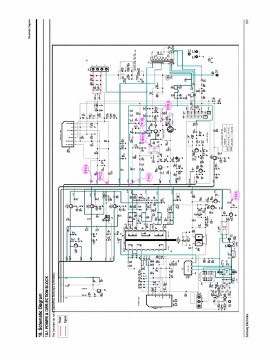 Samsung CW29Z404N Schematic Diagram