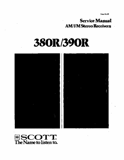 Scott 380A, 390R receiver