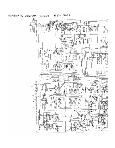 Sears RE-1801 Stereo receiver