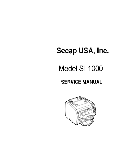 Secap SI1000 Service Manual