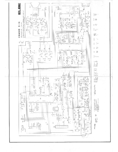 Elbe 1410 Seleco_Elbe chassis E-15 schematic diagram