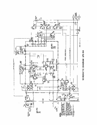 Sencore UPS164 Sencore Universal Power Supply Schematic