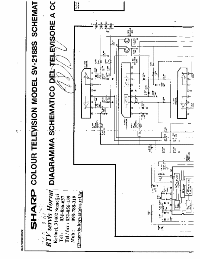 Sharp SV2188S schematic diagram