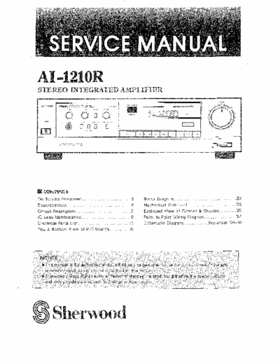 Sherwood AI1210R integrated amplifier