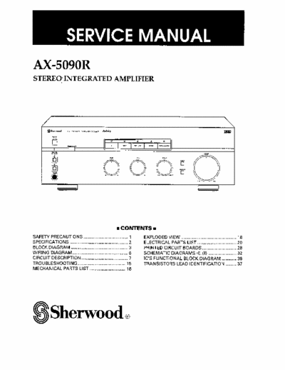 Sherwood AX5090 integrated amplifier