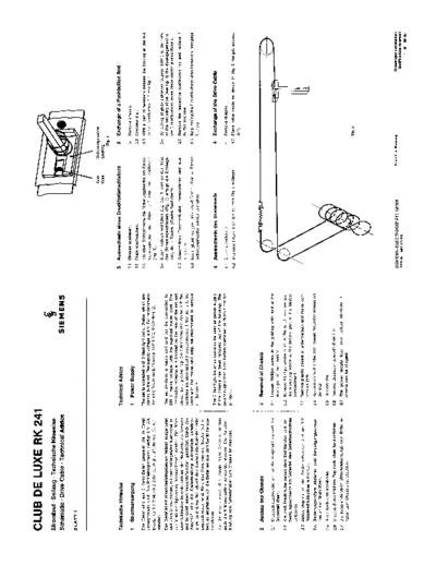 Siemens Club de Luxe RK 241 service manual