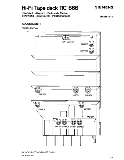 Siemens HiFi Tape deck RC 666 service manual