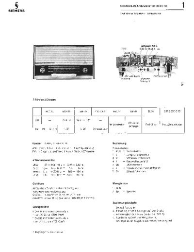 Siemens Klangmeister III RC 30 service manual
