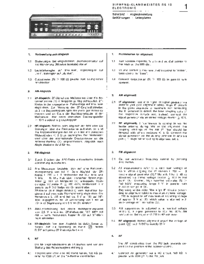 Siemens Klangmeister RS 10 service manual