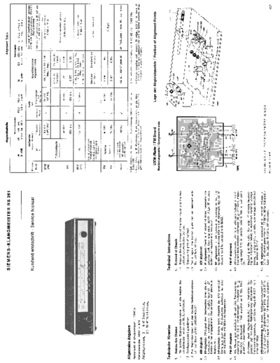 Siemens Klangmeister RS 261 service manual