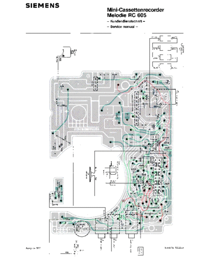 Siemens Melodie RC 605 service manual