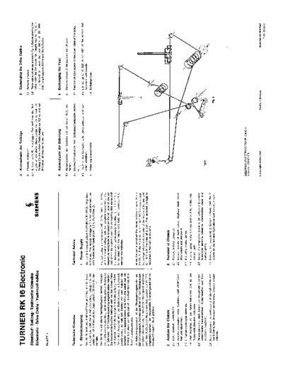 Siemens Tunier RK 16 Electronic service manual