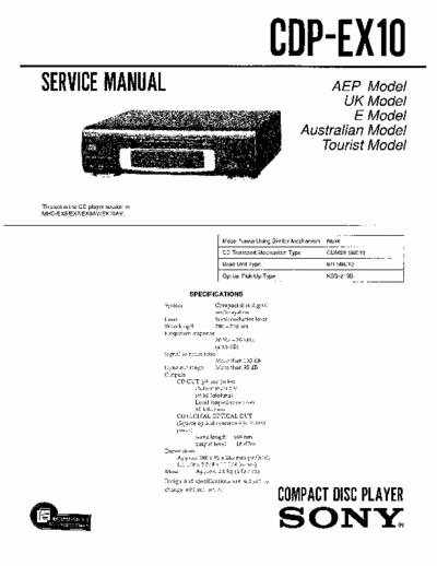 Sony CDPEX10 cd