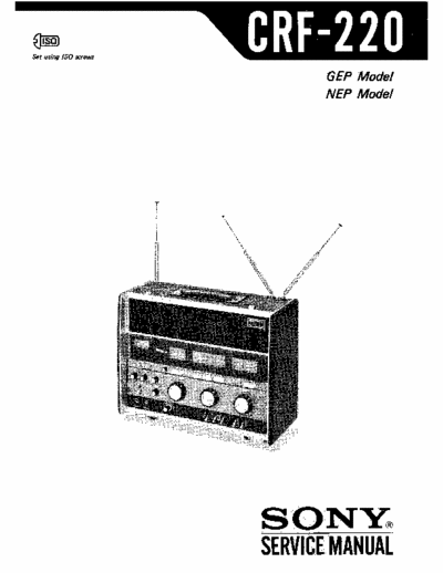 Sony CRF220 multiband receiver