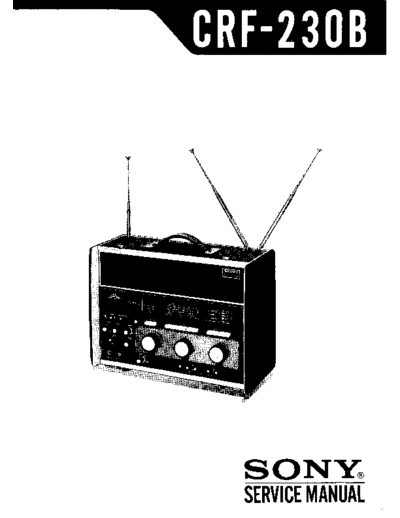 Sony CRF-230B service manual