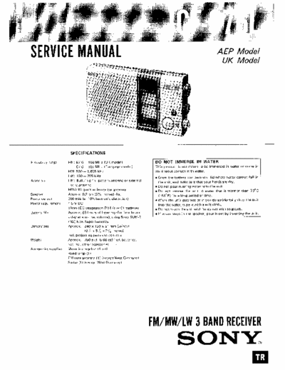 Sony ICFS76L portable radio