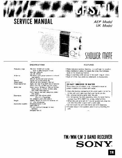 Sony ICFS77L portable radio