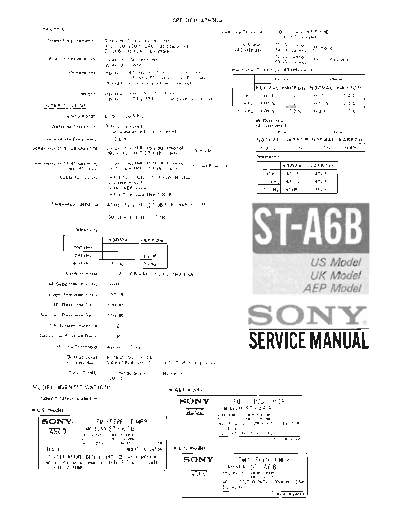 Sony STA6B tuner