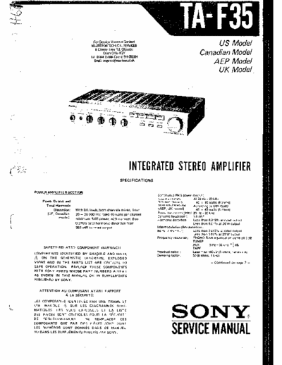 Sony TAF35 integrated amplifier