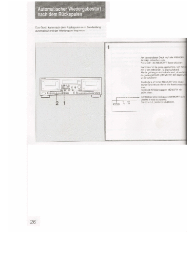 sony TC-WR770 bedienungsanleitung kassettenrekorder user manual de part3v6
