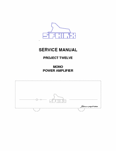 Sphinx Project12 power amplifier