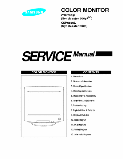 Samsung SyncMaster-700p_SyncMaster-900p Samsung SyncMaster-700p_SyncMaster-900p Monitor