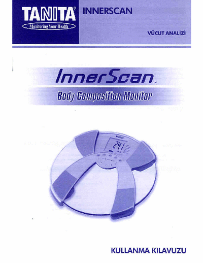 TANITA BC532 Innerscan TANITA personal "Body COmposition Monitor"/wighting scale. Turkish language user