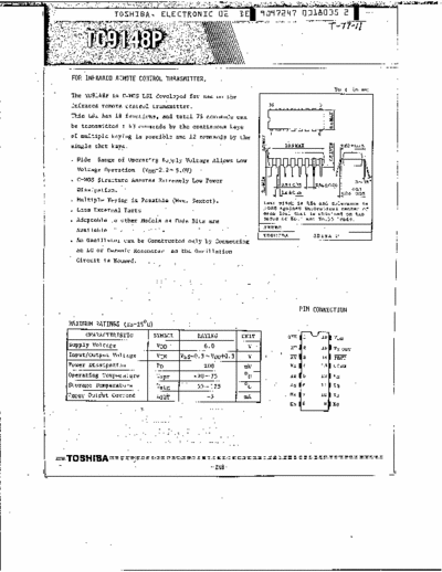 THOSIBA TC9149,TC9148 TC9148 Datasheet