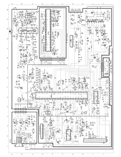 TCL  schematic with TMPA8803CSN (IC201), MSP34x5G (IC1001), TDA7057AQ (IC601), STV9302 (IC301), MC44608 (IC801)