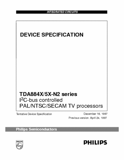 blagovest TDA884X informaciq za integralni shemi TDA 8840/41/42/46/