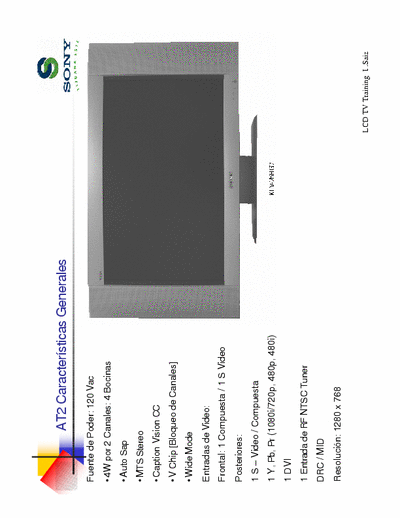 Sony  Service manual for LCD Sony. Good!