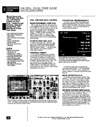 Tektronix 2445 2445 Technical Specification