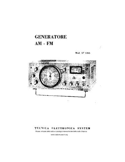 TES TES AF1065 VF generator AM-FM